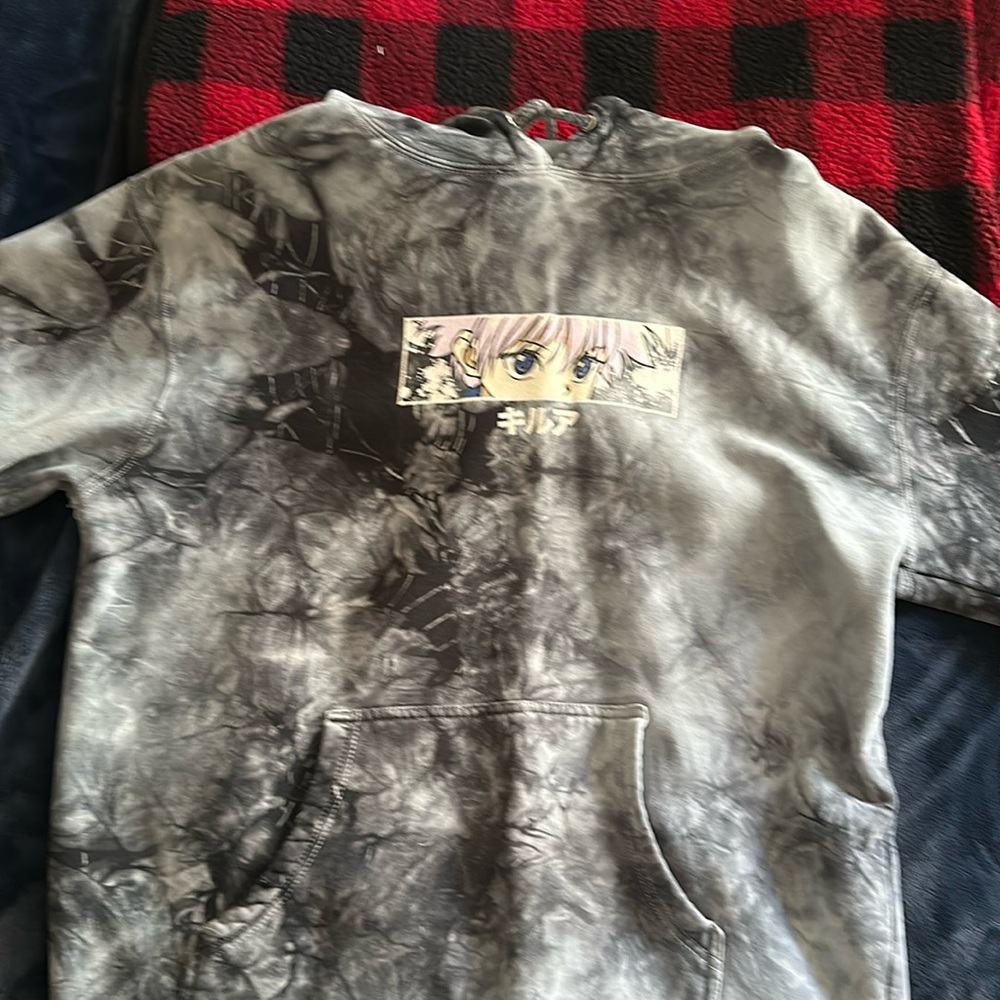 Zumiez Men's Grey and Blue Hoodie